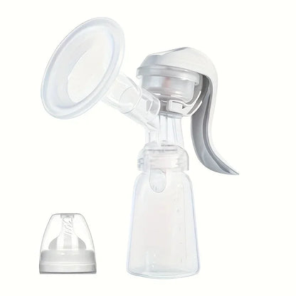 Manual Breast Pump with 150ml Standard-neck Baby Bottle, Feeding Bottle,Portable Breast Pump with Milk Collector