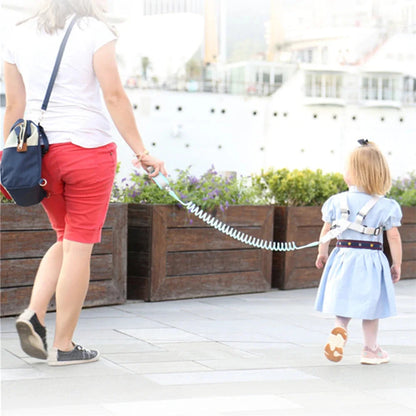 Infants and young children's loss prevention belt traction rope Baby loss prevention bracelet 2m spring rope Walking baby safety