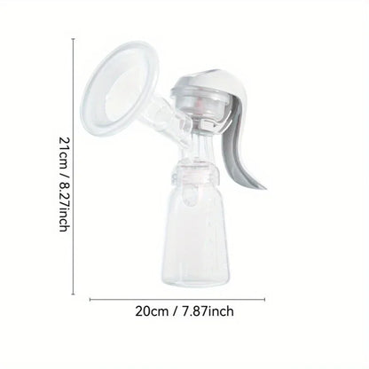 Manual Breast Pump with 150ml Standard-neck Baby Bottle, Feeding Bottle,Portable Breast Pump with Milk Collector