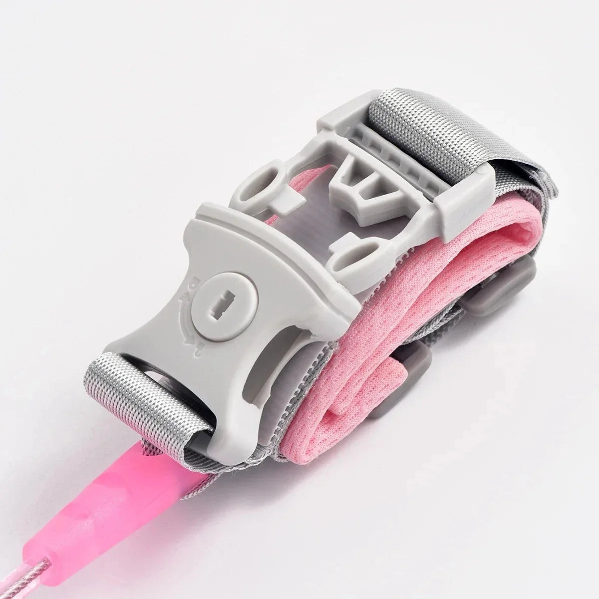 Child Anti-Lost Wrist Strap with Lock, Toddler Safety Wrist Link, Secure Hand Leash, Anti-Wander Rope in Pink & Green for Kids O